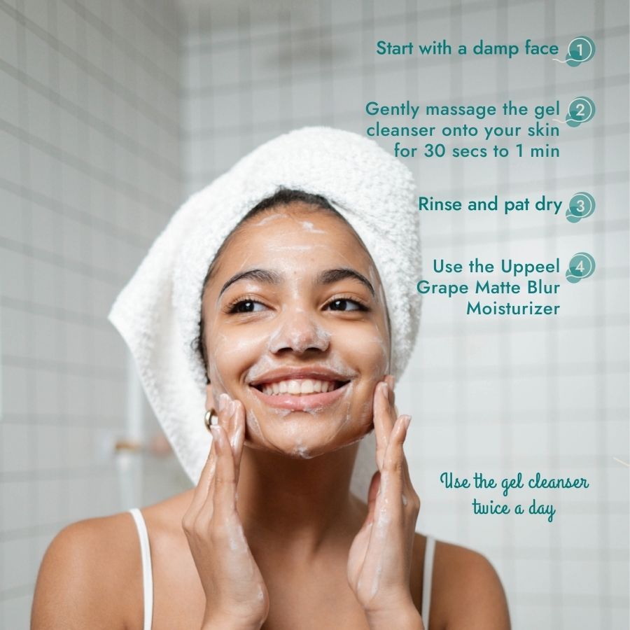 Fresh-Faced Gel Cleanser with Upcycled Grape - 90ml