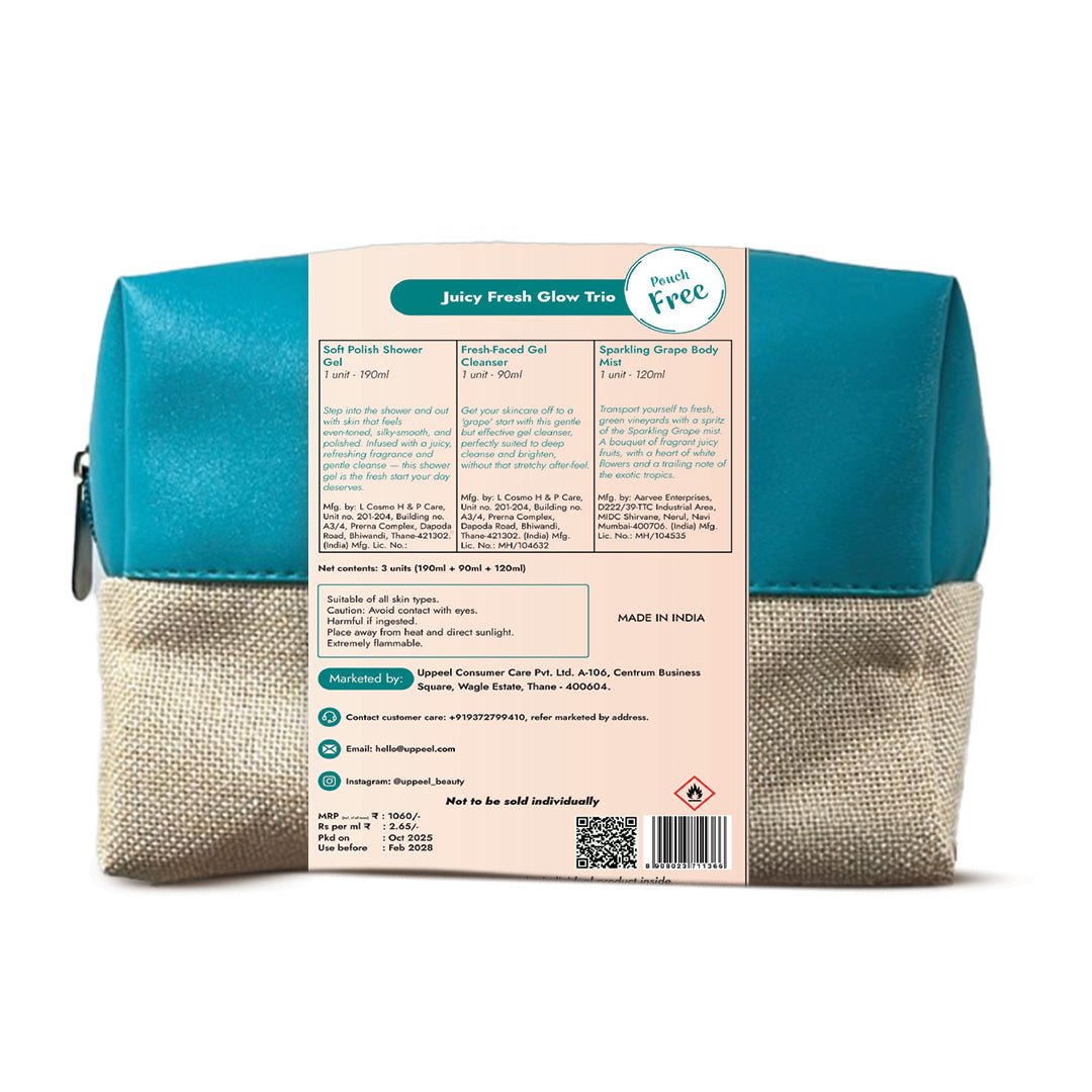 Juicy Fresh Glow Trio + Free Makeup Pouch