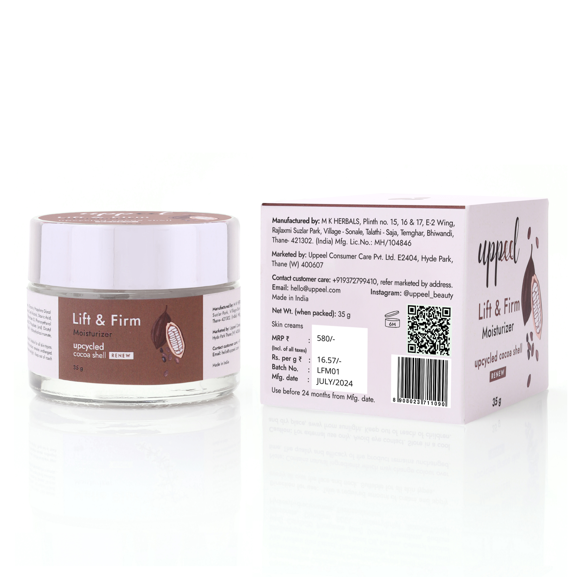 Lift & Firm Moisturizer with Upcycled Cocoa - 35g