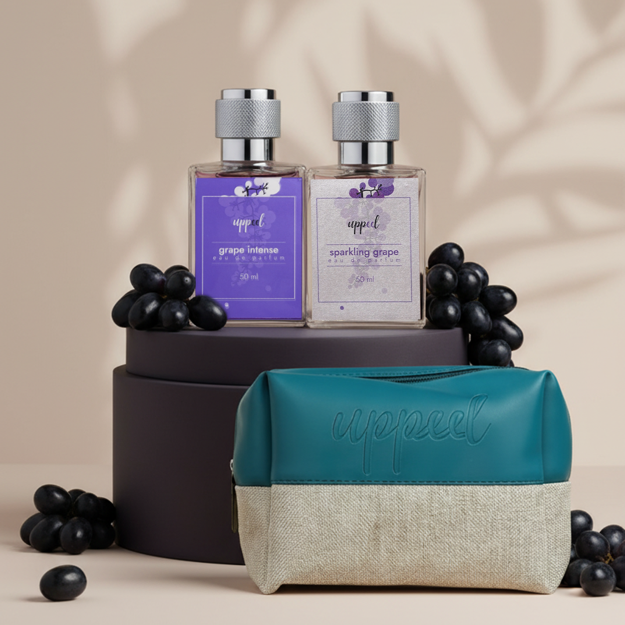 Two-of-a-wine [Grape Intense EDP (50ml) + Sparkling Grape (50ml)] + Free makeup pouch